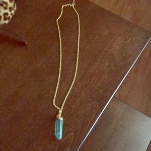 Gold and turquoise necklace